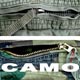 Cargo slash pocket : slash-plastic-camo-metal