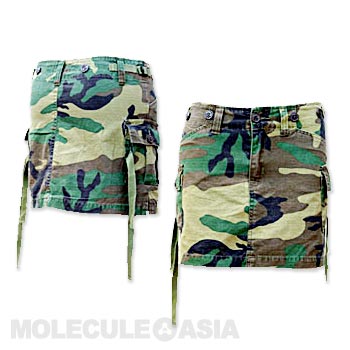 Molecule Survivor Camo Cargo Skirt